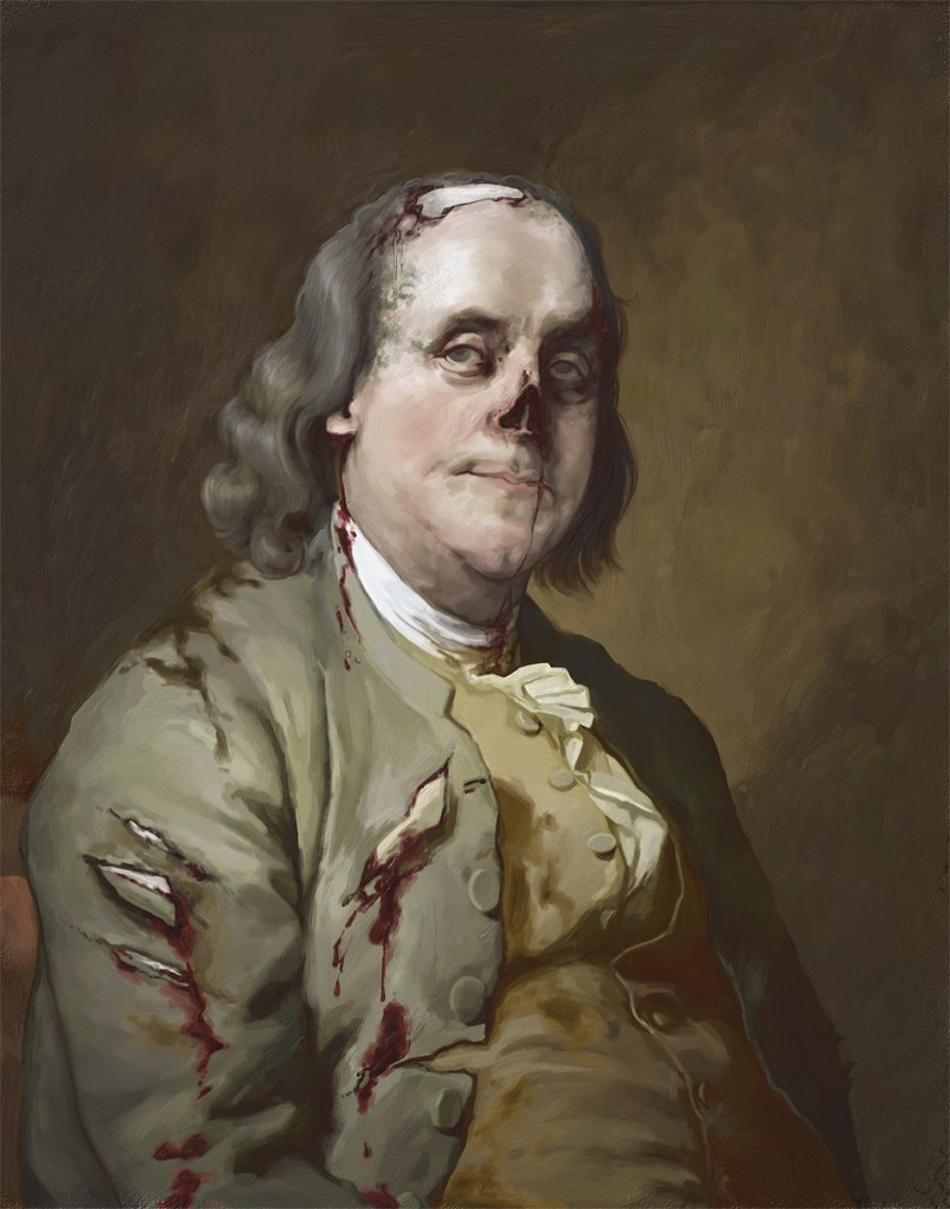 Benjamin Franklin zombie
